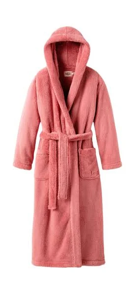 UGG Aarti Long Plush Robe, Pink Cedar
