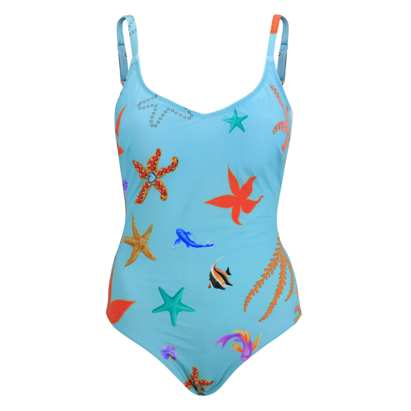 Furstenberg Swimsuit, Turkis Bunt Ocean Blue