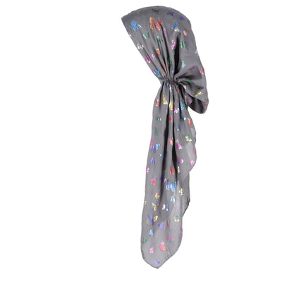 Lizi Pretied Bandana Foil Butterflies