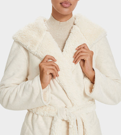 UGG Portolo Revesible Robe, Cream Heather
