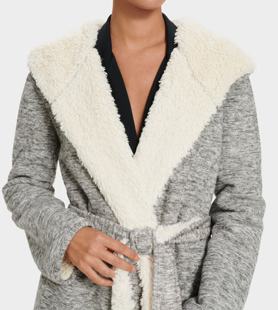 UGG Portolo Revesible Robe, Grey Heather