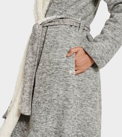 UGG Portolo Revesible Robe, Grey Heather