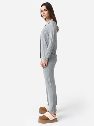 UGG Lenon Pajamas Set, Heather Grey