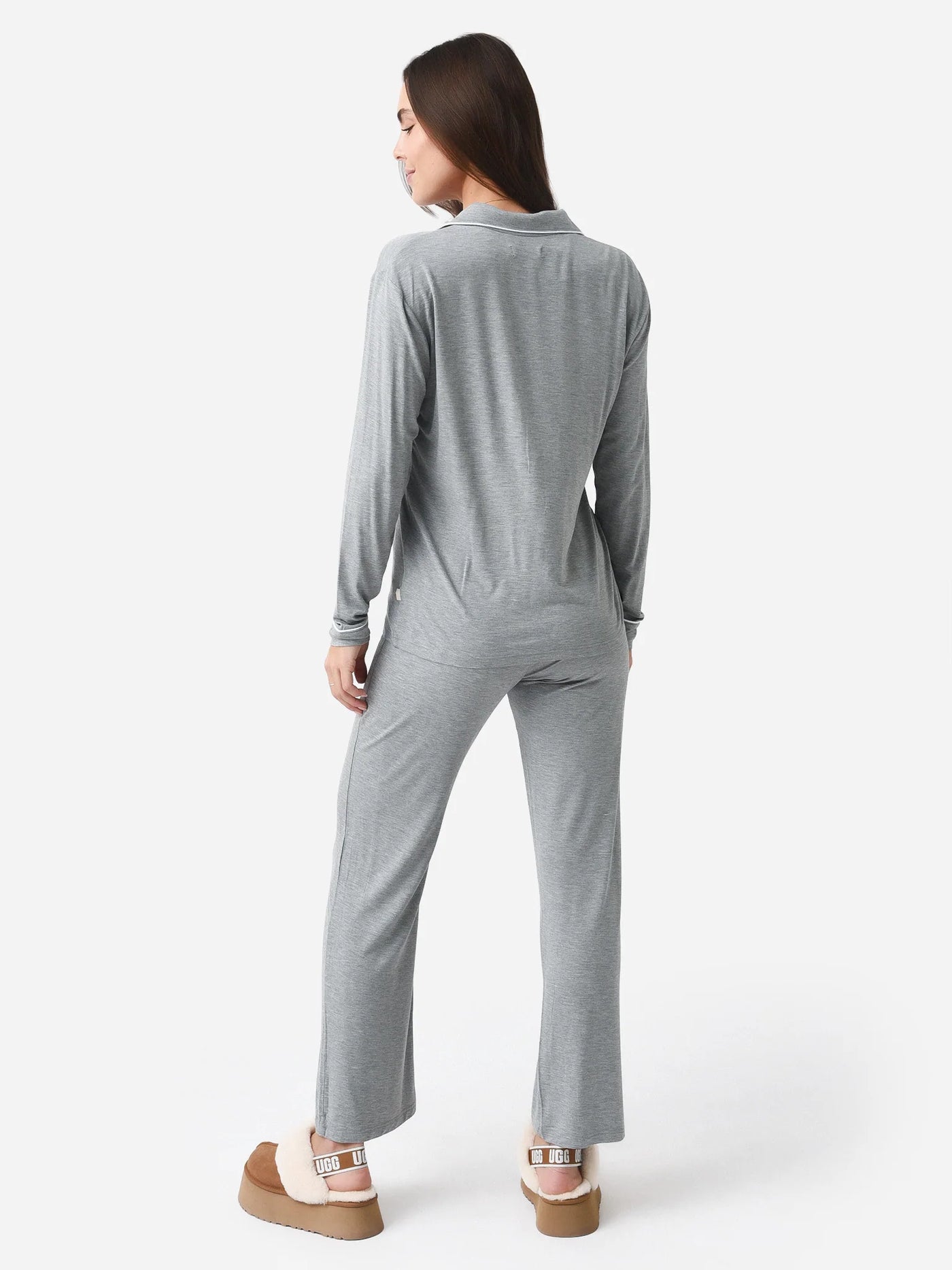UGG Lenon Pajamas Set, Heather Grey