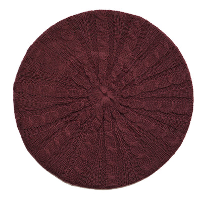 Lizi Headwear Cable Knit Solid Lined Regular