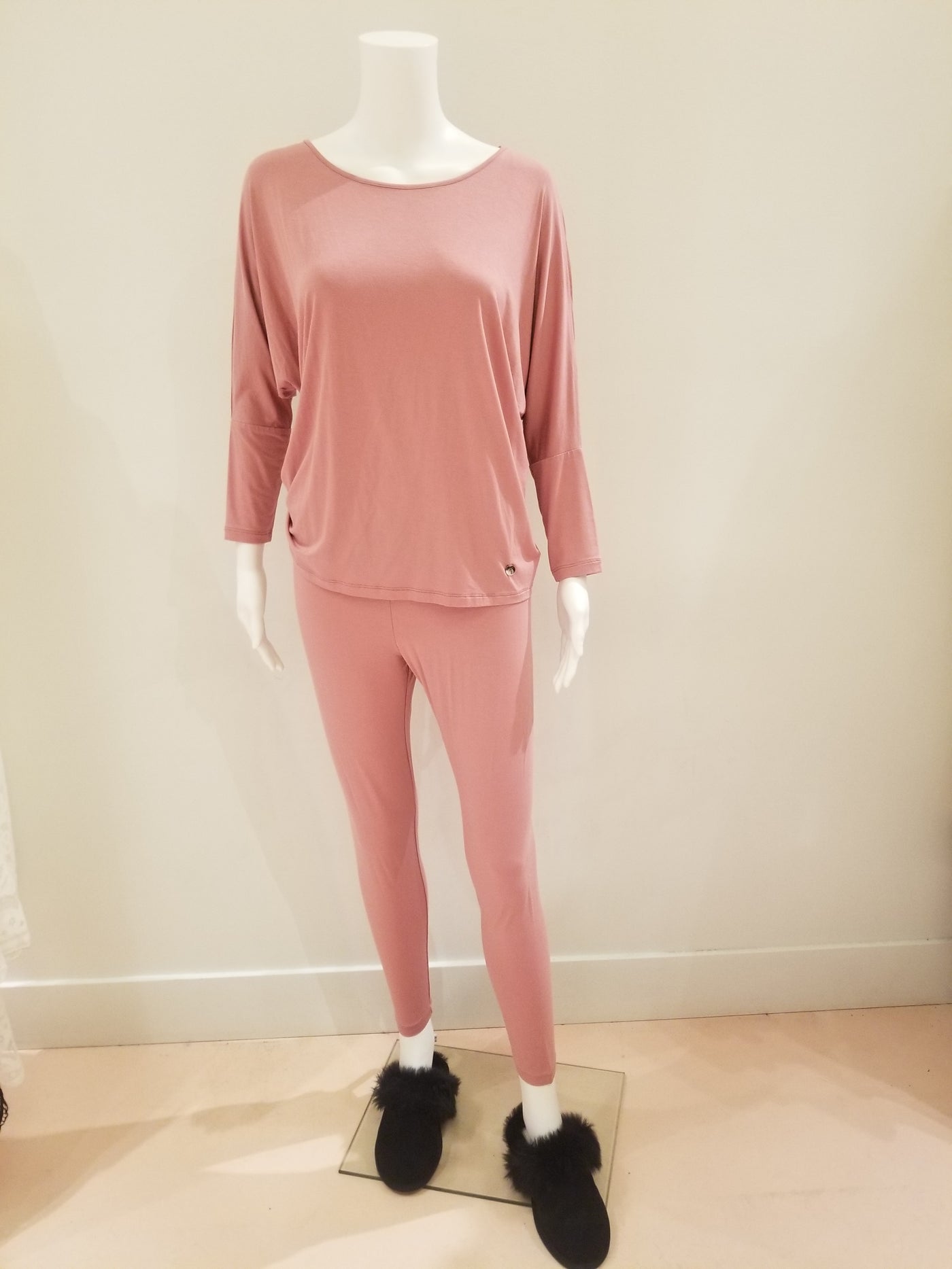 Vanilla Pajamas Long Sleeve, Antique Rose