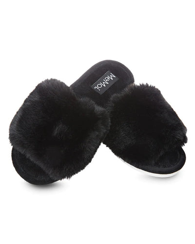 THE BETTE PLUSH OPEN-TOE SLIPPER