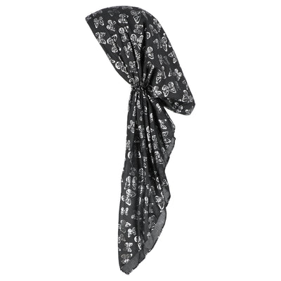 Lizi Pretied Bandana Foil Butterflies