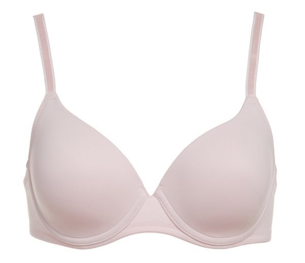 Dominique Molded Underwire Padded Bra, Pink Cloud