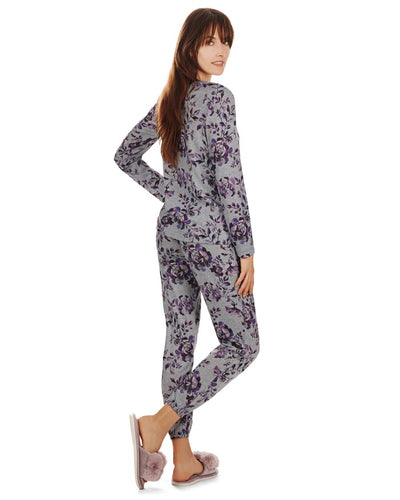 PURPLE BLOSSOM 2 PIECE PAJAMA SET