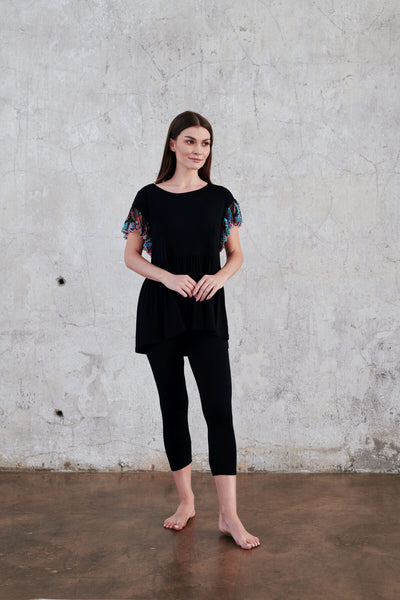 Pajamas with Sleeve Embroider 3801