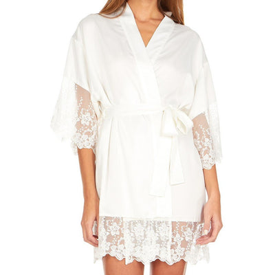 Flora Nikrooz Farrah Charmeuse Wrap Robe Q80417