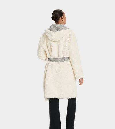 UGG Portolo Revesible Robe, Grey Heather
