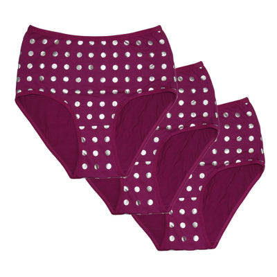 Gemsli Metallic Dot Cotton Brief 3320