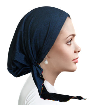 Denim Pretied Top-stitched with Lining D279
