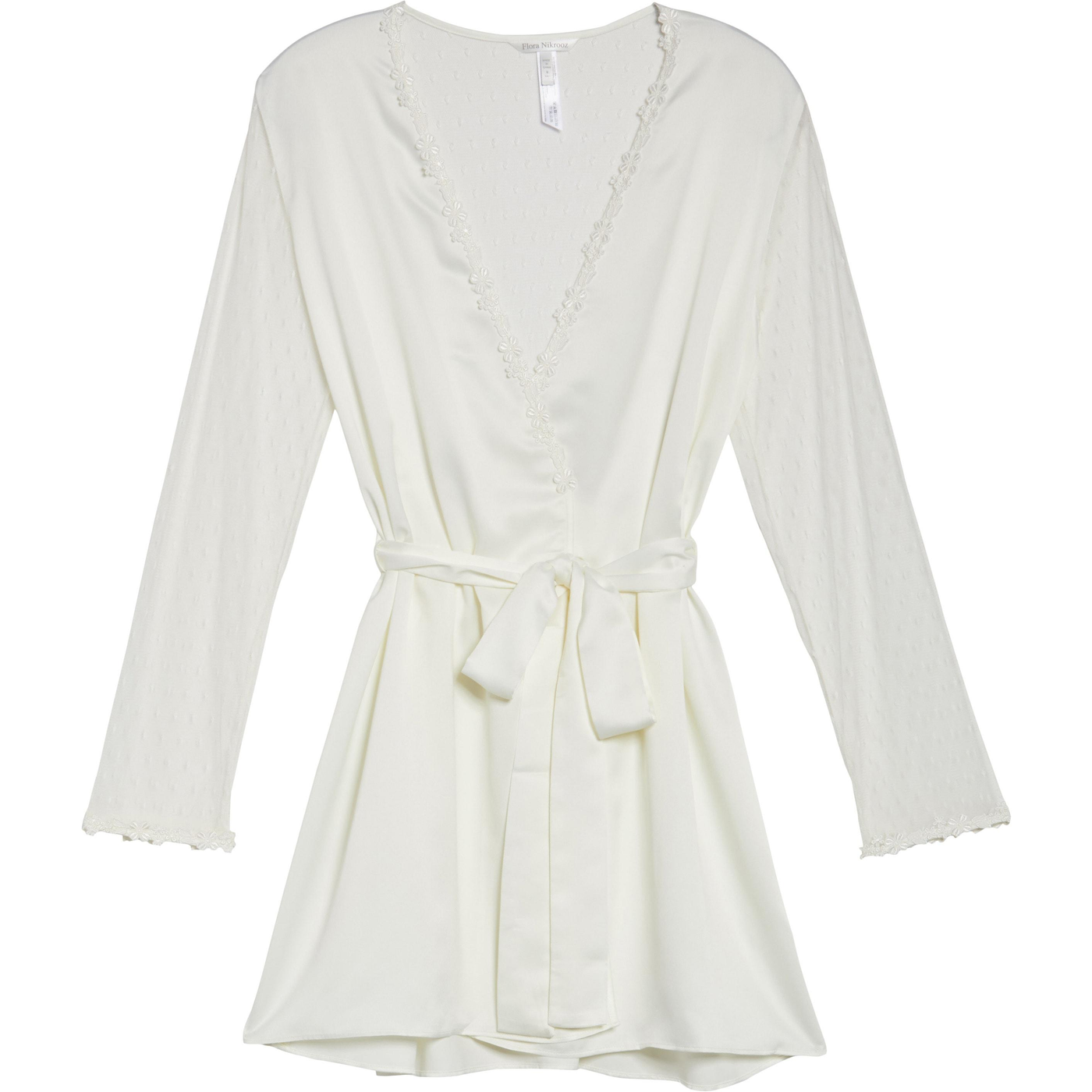 Showstopper Short Lace Wrap Robe 8061