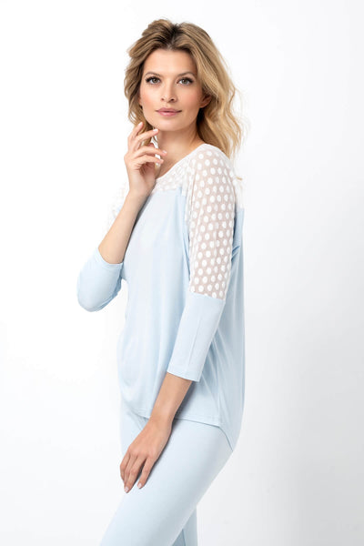 Tule Sleeve Pajamas Set 3740