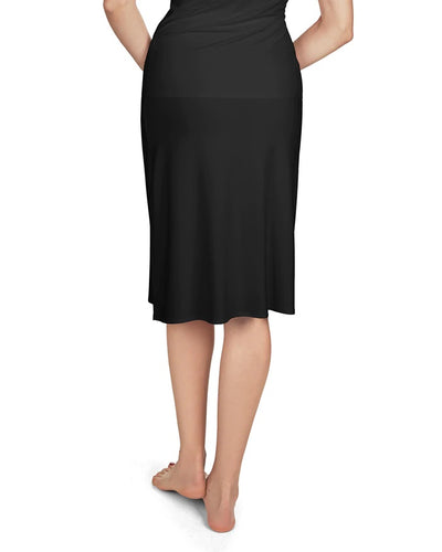 HIGH-WAISTED BONDED FULL SLIP SKIRT