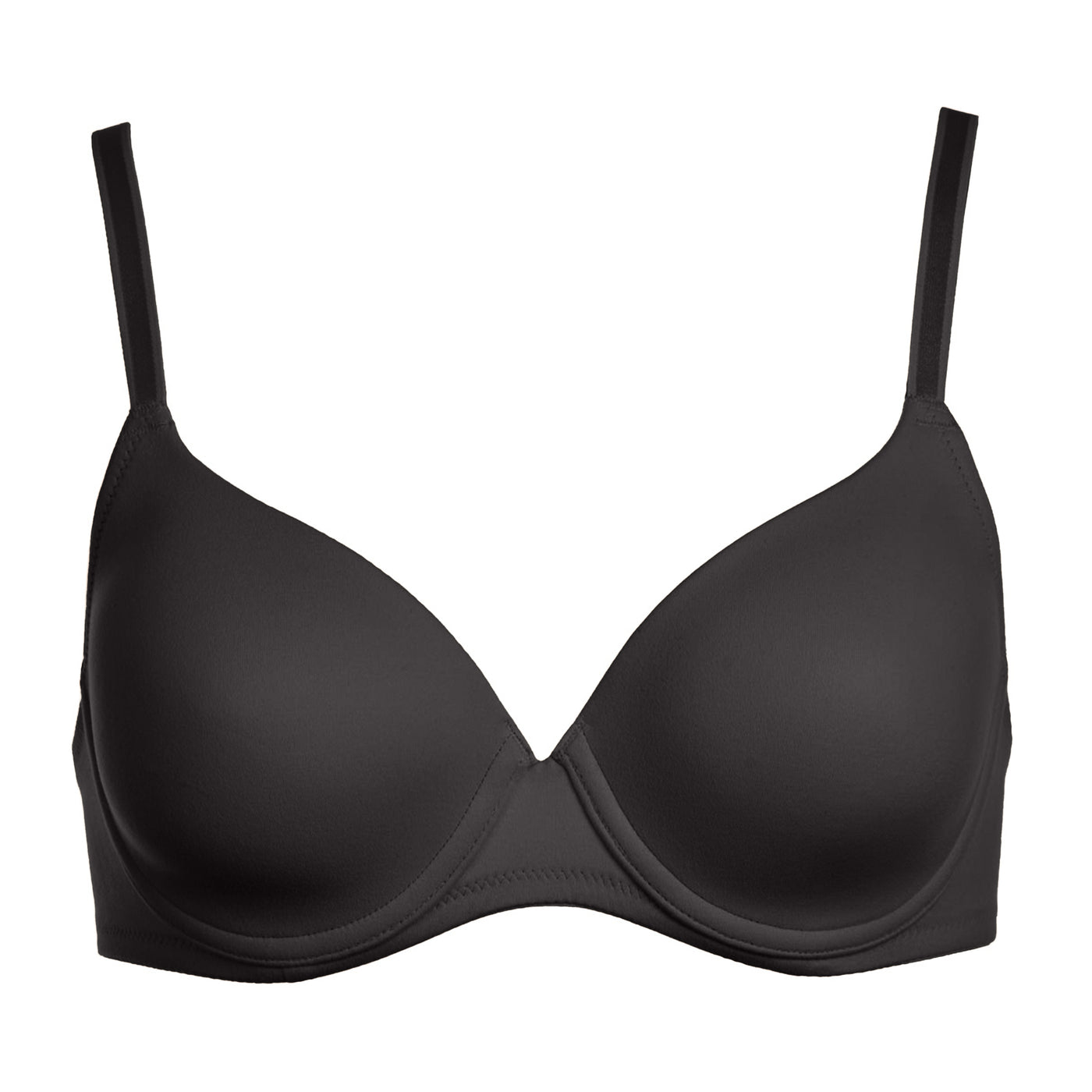 Dominique Molded Underwire Padded Bra, Black