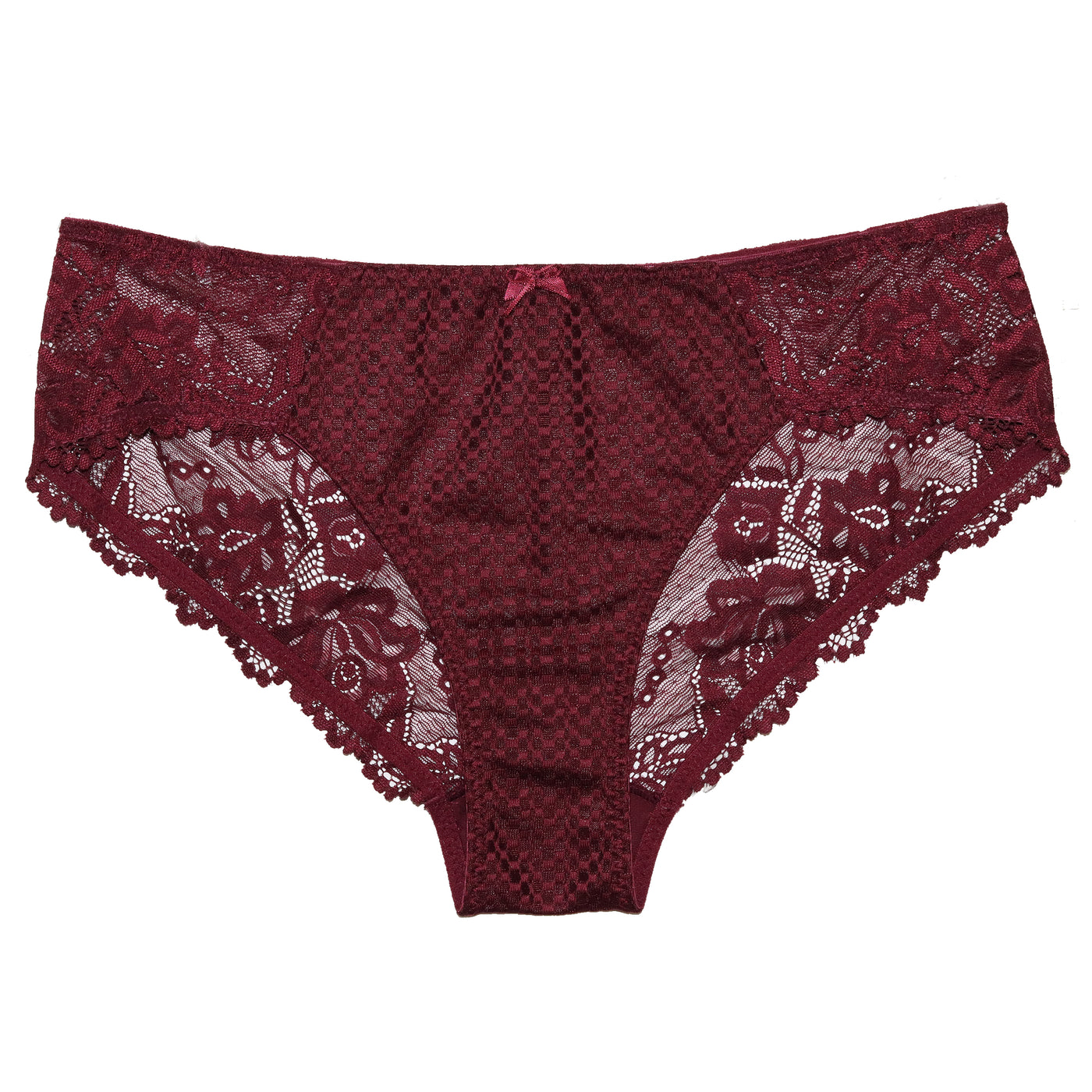 FFY Serena Bikini Lace Pattern, Burgundy
