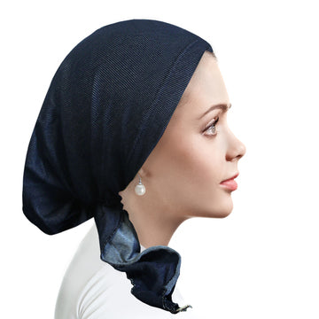 Denim Stitched Pretied D273