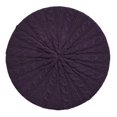 Lizi Headwear Cable Knit Solid Lined Regular
