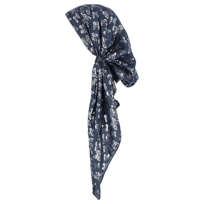 Lizi Pretied Bandana Foil Butterflies