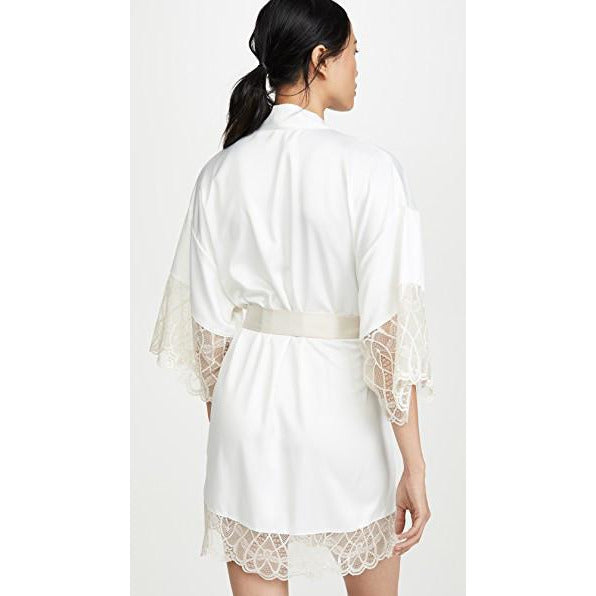 Flora Nikrooz Gabby Satin Lace Kimono Robe 8103