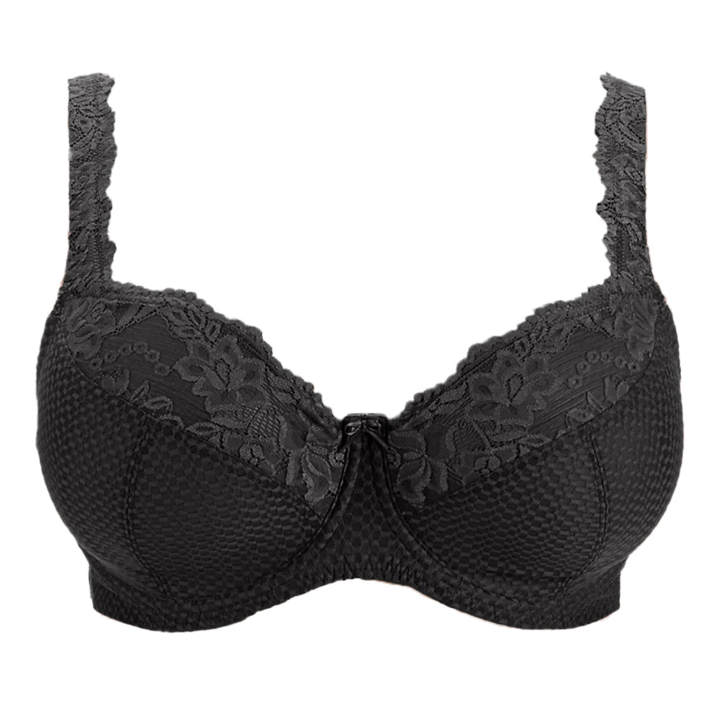 FFY Serena Lace Underwire Full Coverage Bra, Black