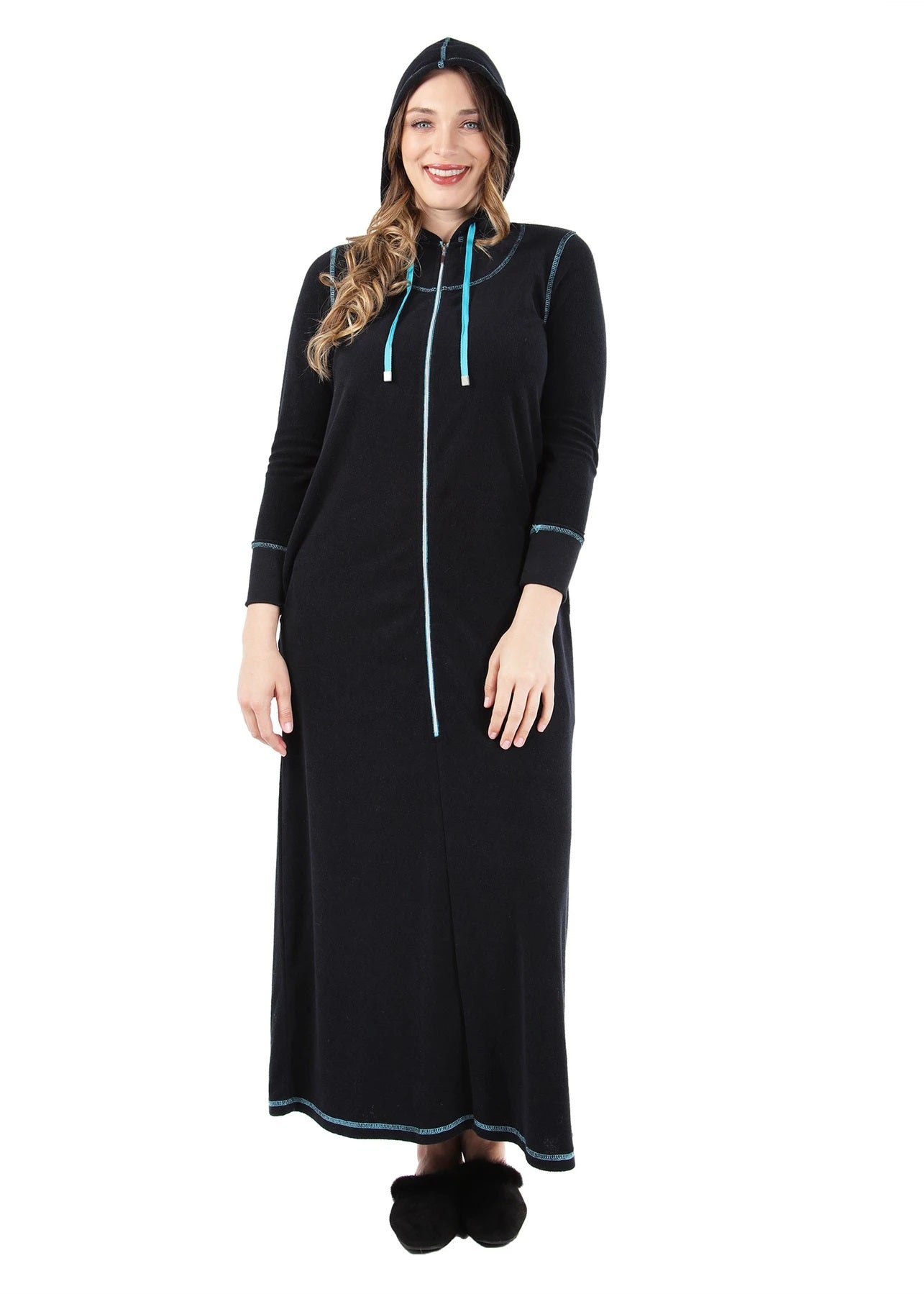 Hooded Terry with Zip Front CNL04459
