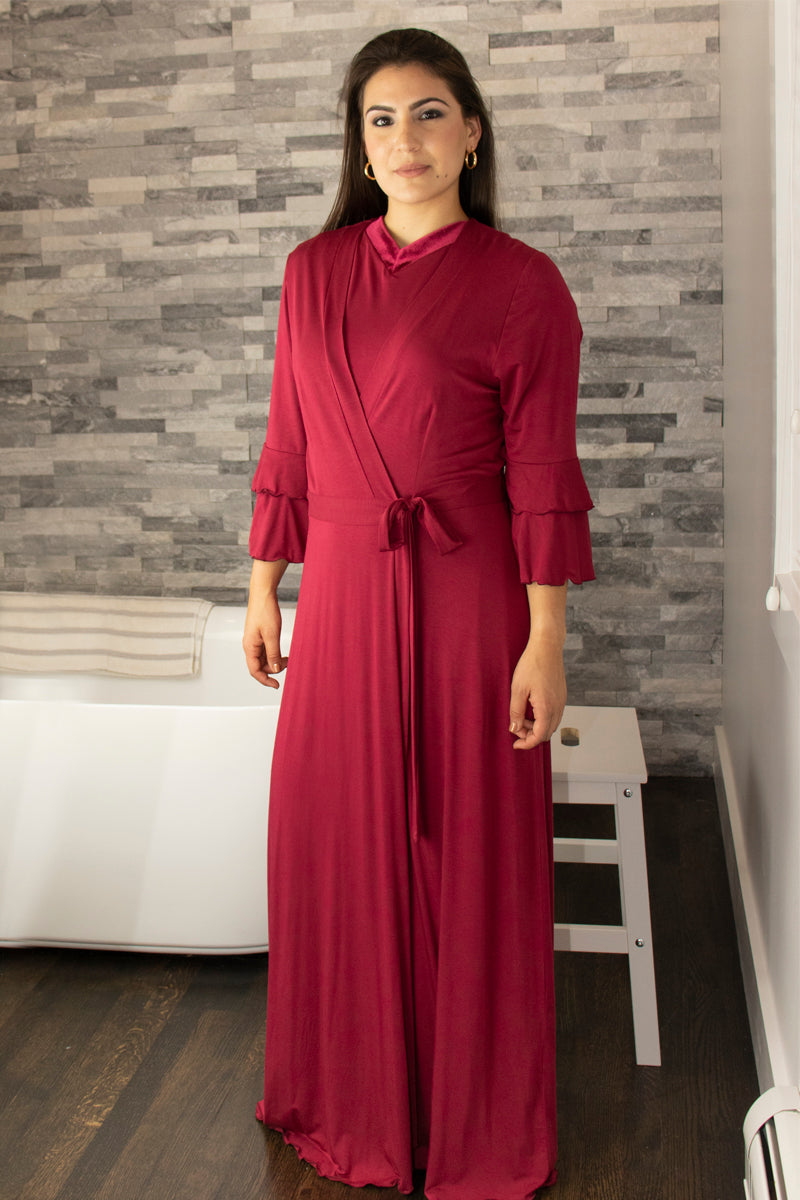 Rosella Ruffle Sleeves Wrap IDA 228
