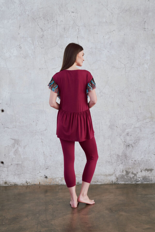 Pajamas with Sleeve Embroider 3801