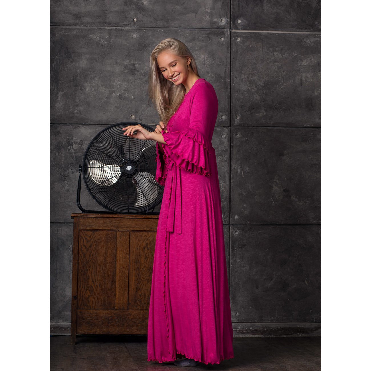 Rosella Ruffle Sleeves Wrap IDA 228