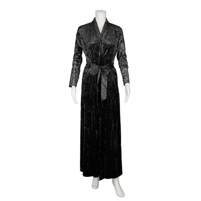 Velvet Crossed Belt Morning Robe 29931D1