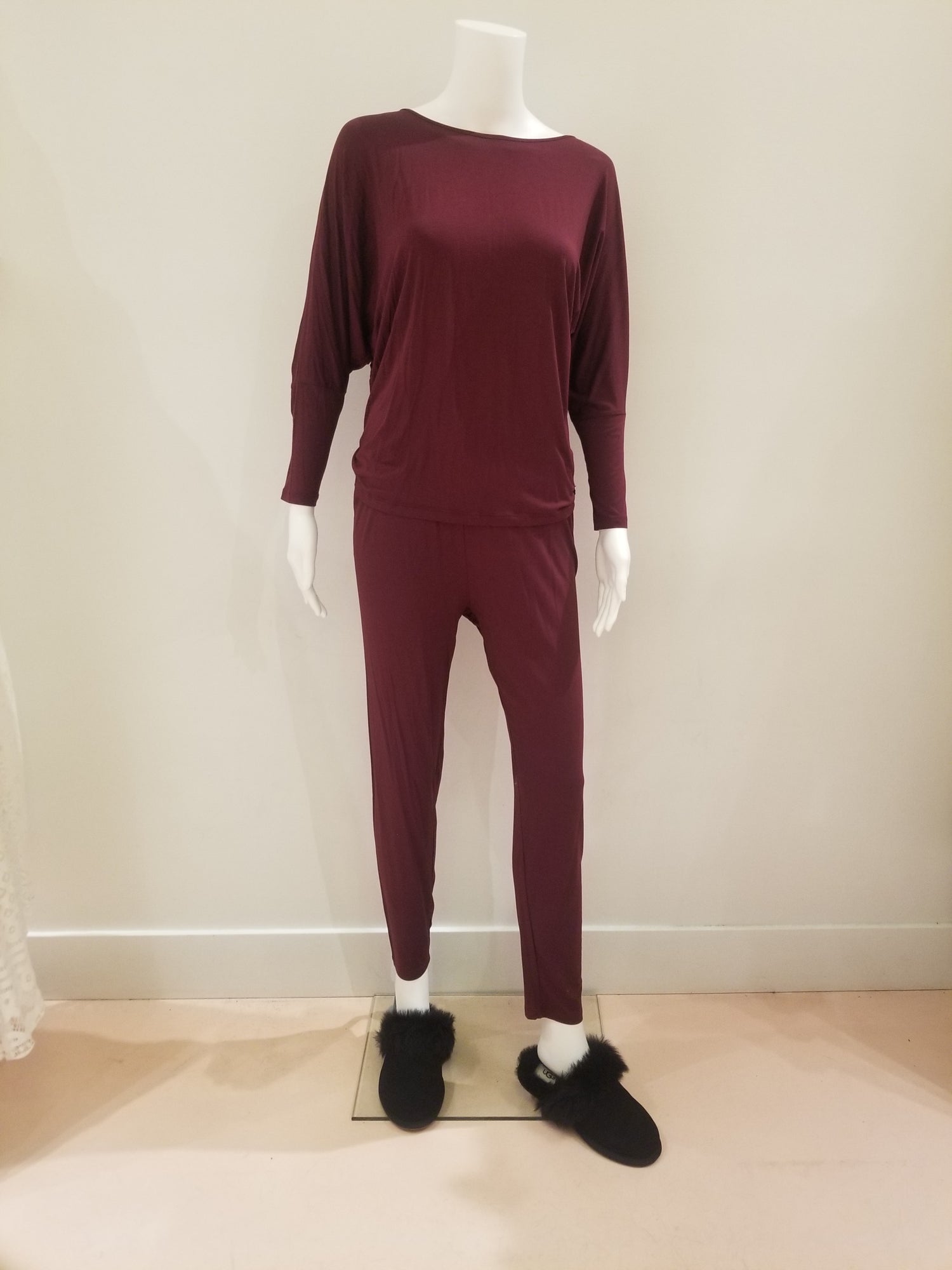 Vanilla Pajamas Long Sleeve, Cranberry