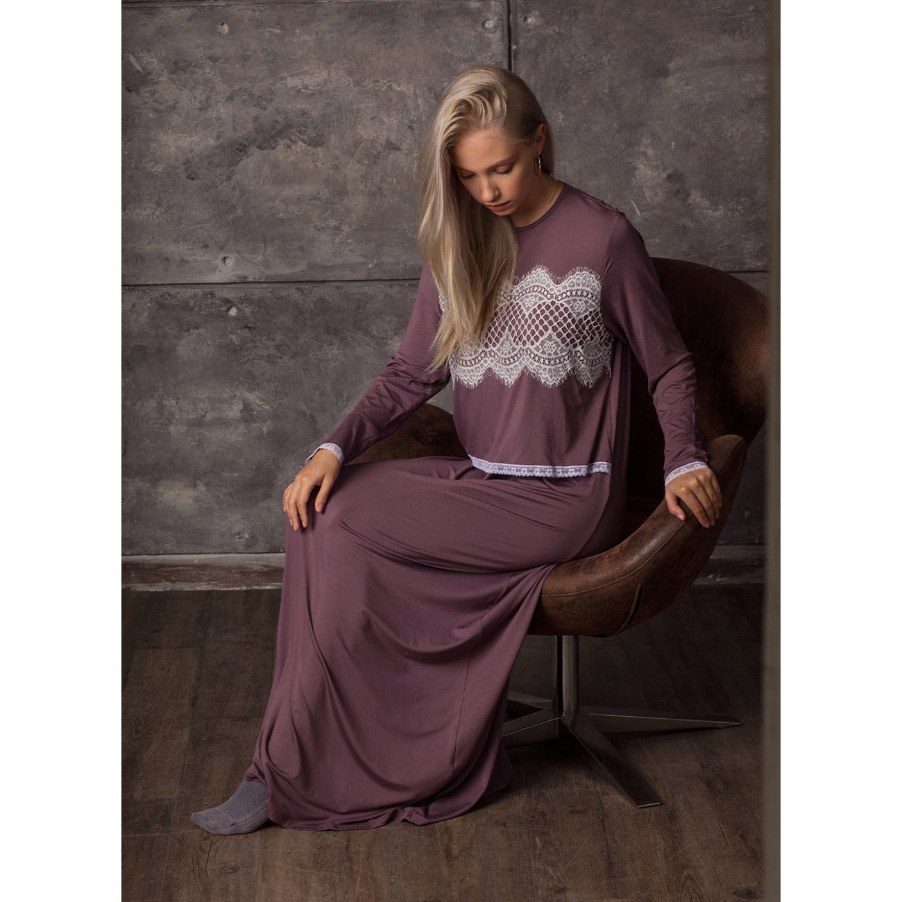 Rosella Lace Nursing Nightgown IDA 1N