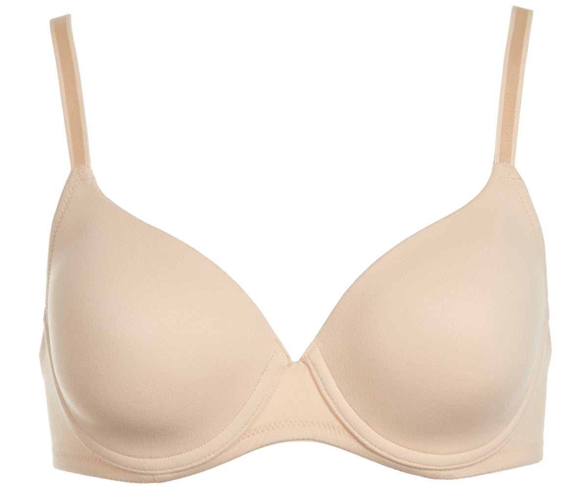 Dominique Molded Underwire Padded Bra, Nude